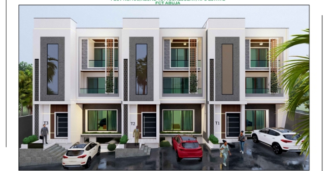 4 Bedroom Terrace with BQ located at Guzape FHA